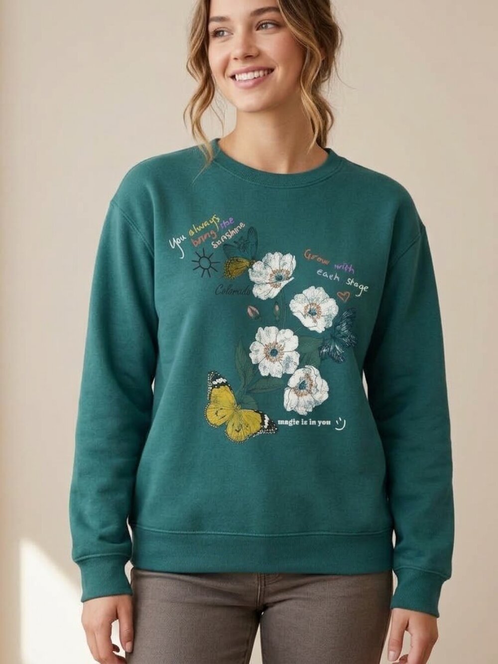 TARGET WILD FABLE - graphic sweatshirt - Picture 1 of 5